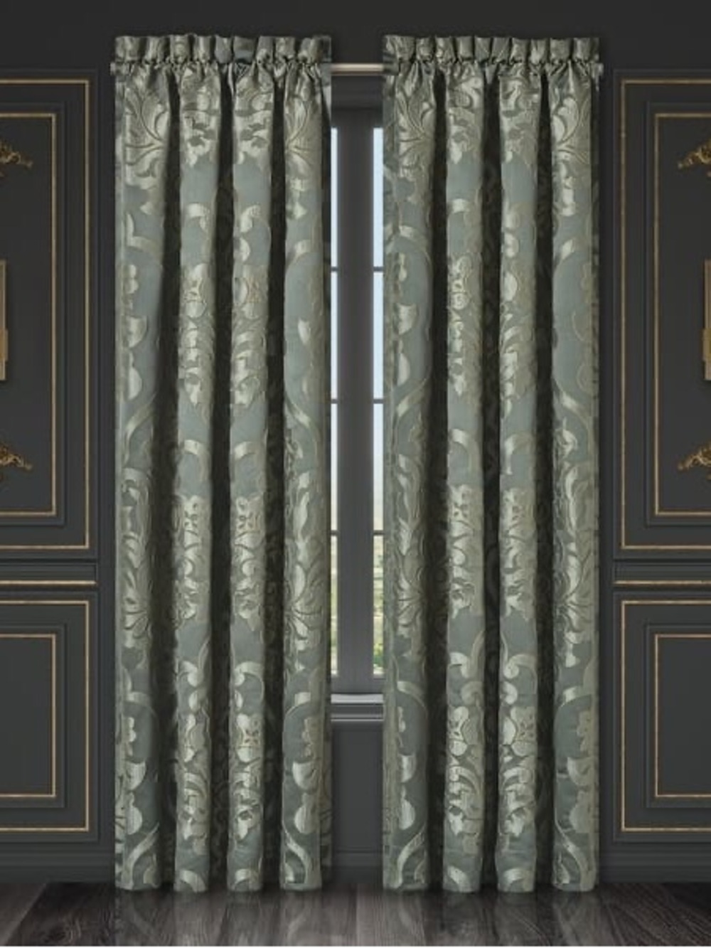 J. Queen New York Santino Window Panel Pair - 84 Inches NEW
